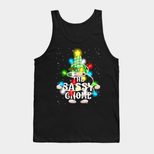 The Sassy Gnome Christmas Matching Family Shirt Tank Top